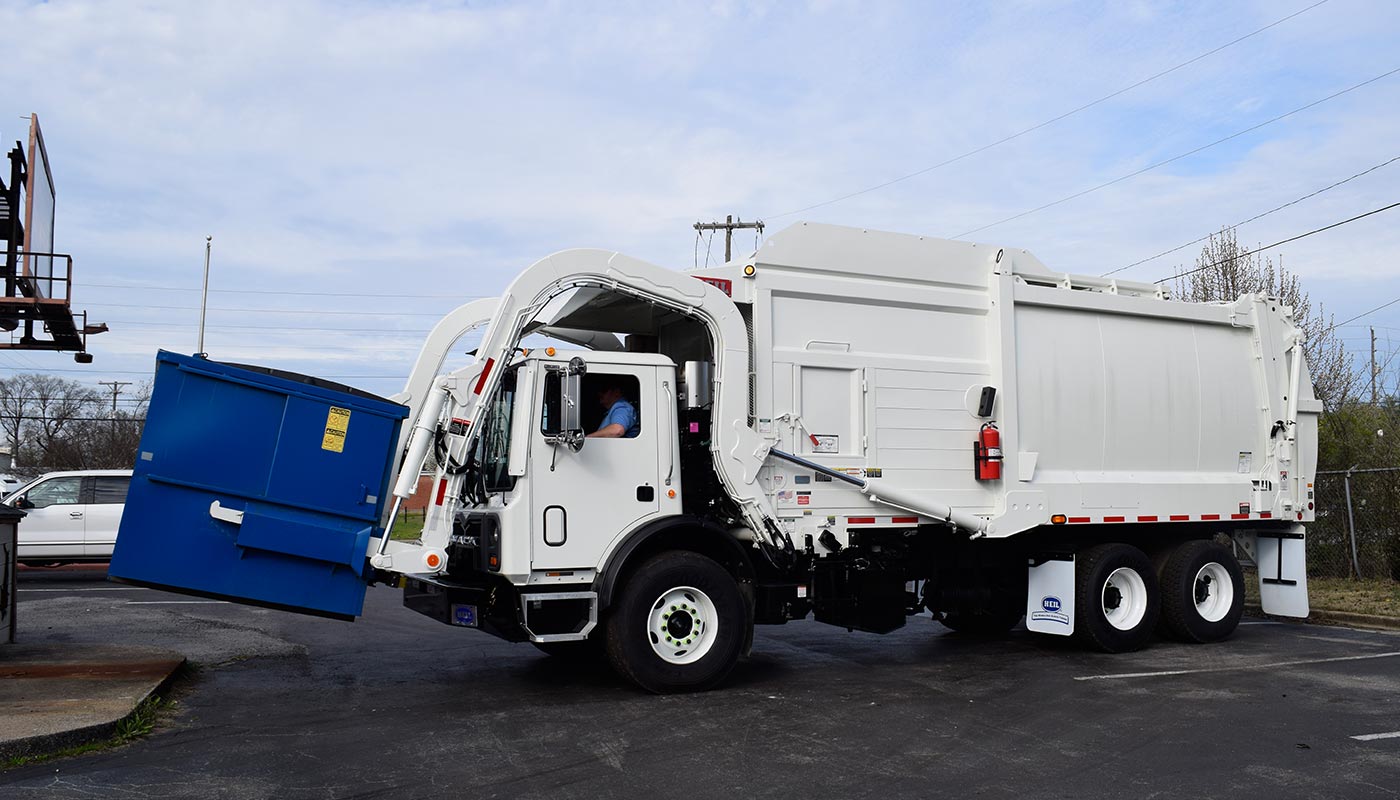 front load garbage truck