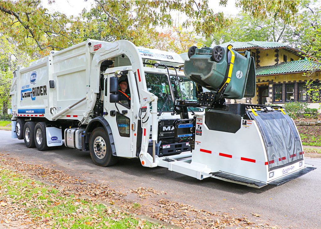 Front Load Garbage Trucks With Curotto Can Automated Front Loaders