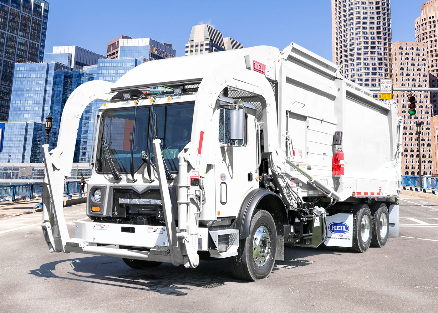 front load garbage truck template
