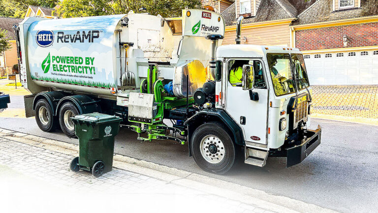 Heil RevAMP Electric Sideload garbage truck