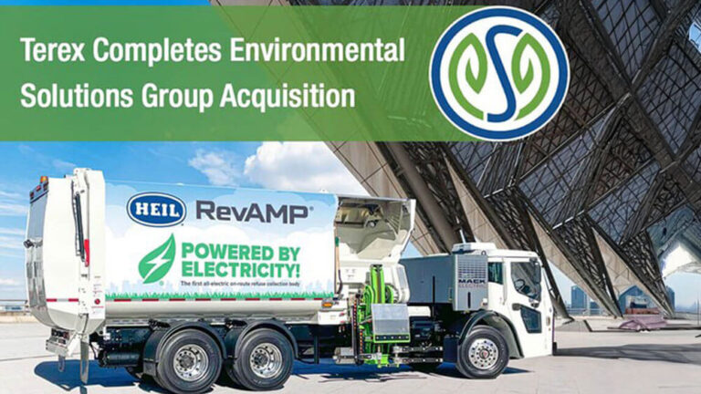 Terex announces acquisition of Environmental Solutions Group (ESG)