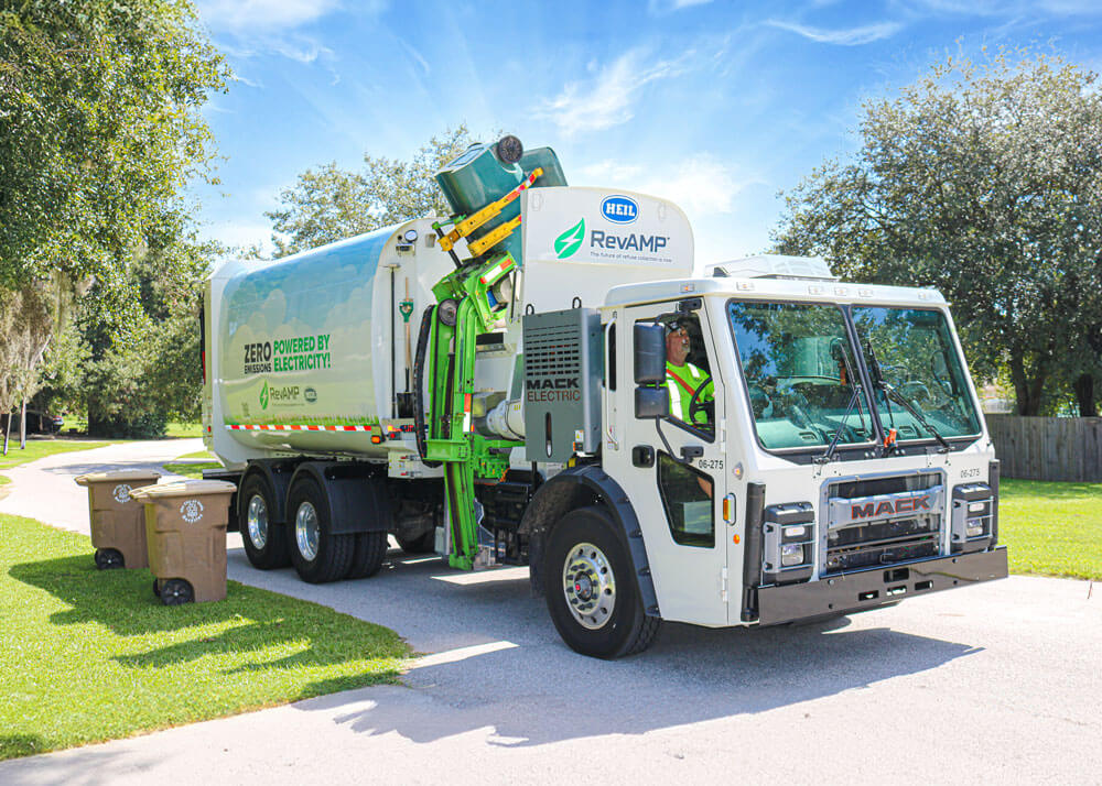 Fully integrated electric ev garbage truck