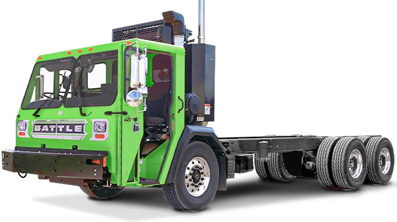 Mount ev garbage truck body on cng chassis